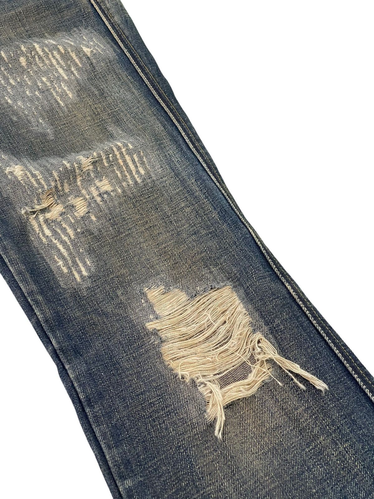 Diesel Flare Jeans Diesel Italy Distress Low Rise Boot Cut 5🟦8 Size US 30 / EU 46 - 7 Thumbnail