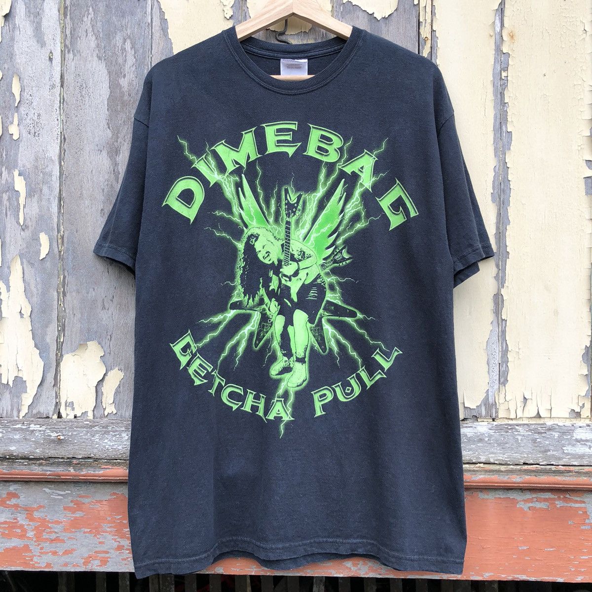 Band Tees Vintage y2k Sunfaded Pantera DIMEBAG GETCHA PULL Size US L / EU 52-54 / 3 - 1 Thumbnail