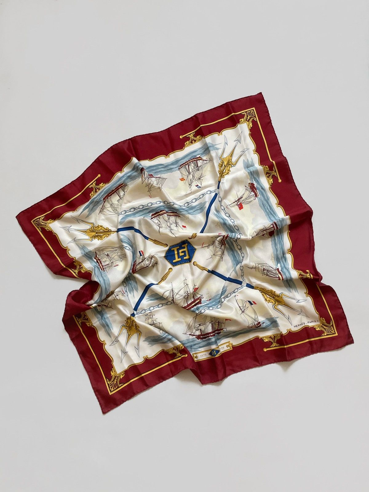 Hermes Twilly Playing Card Pattern H063169S Women's Silk Scarf