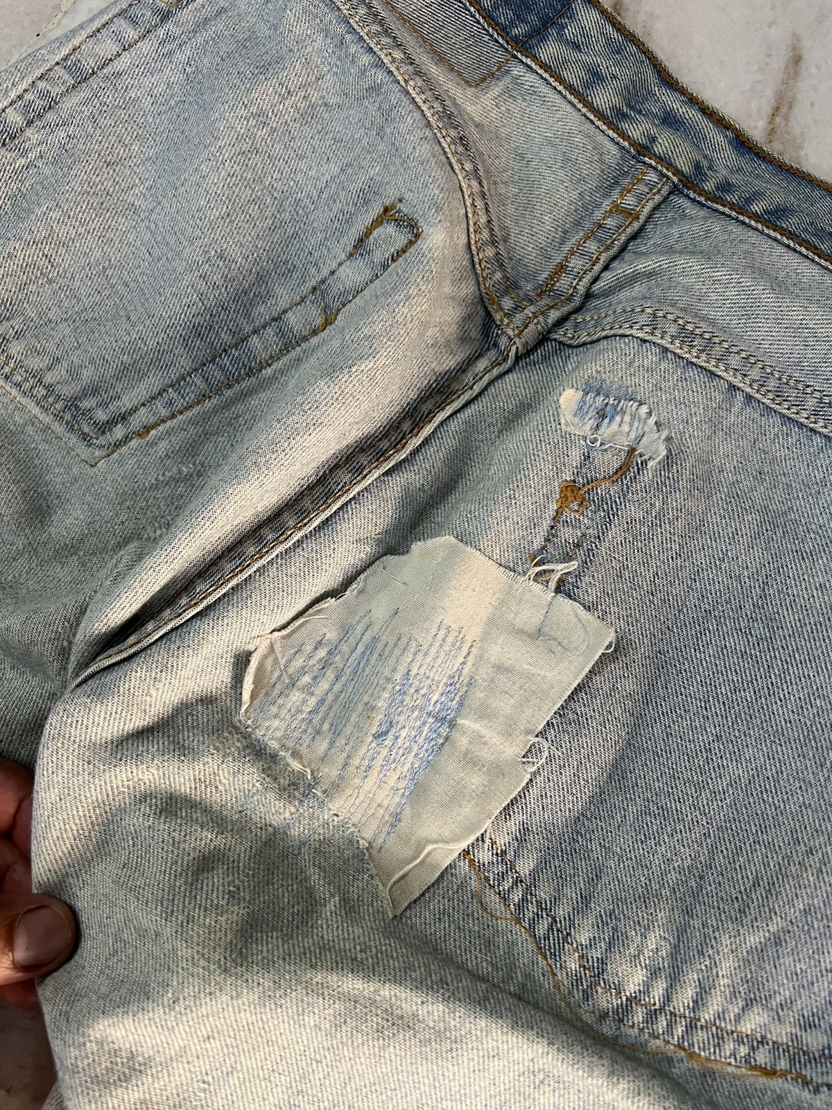If Six Was Nine × Levi's LAST DROP 🔥Vintage 90’s Levis 501 Distressed Denim Jeans Size US 30 / EU 46 - 14 Thumbnail