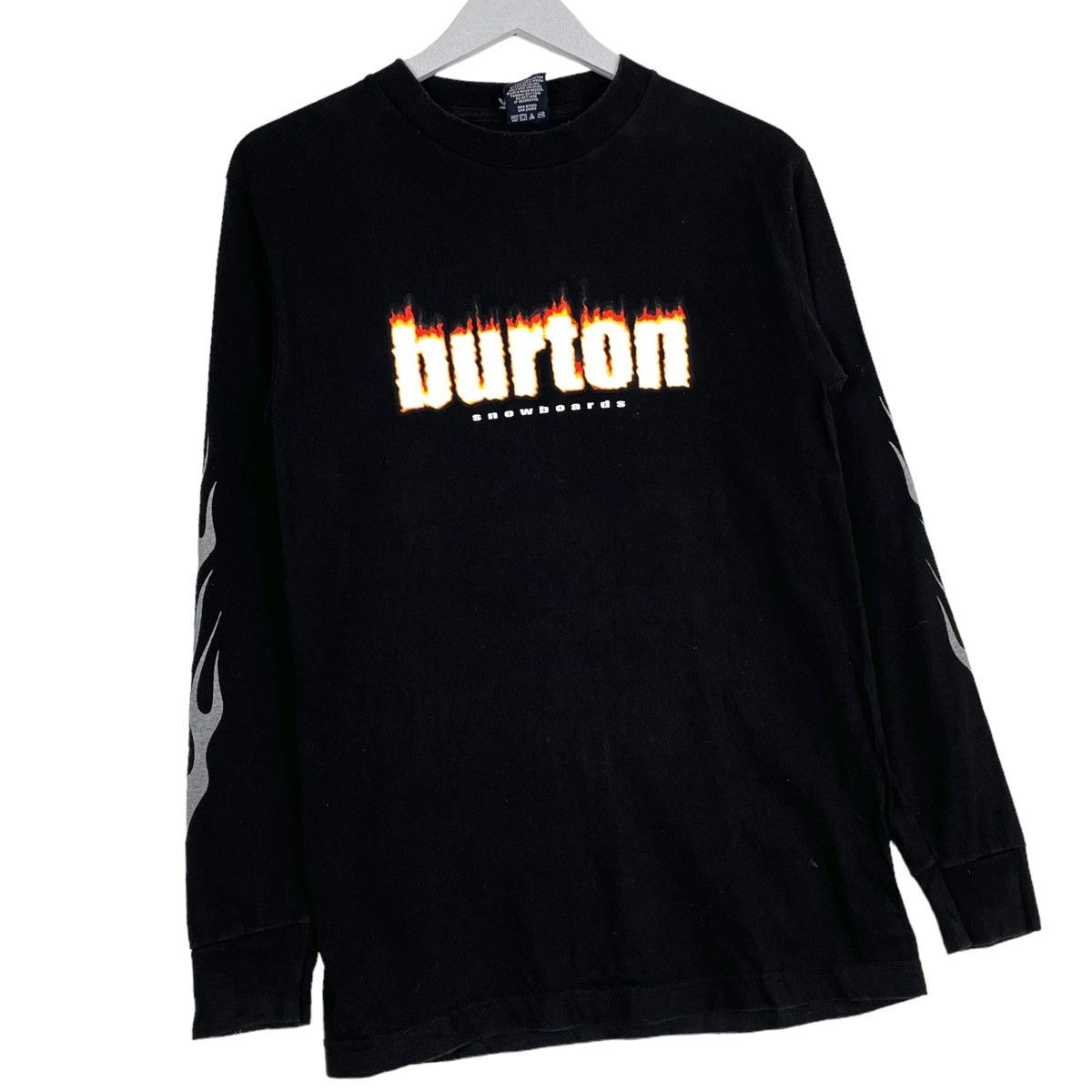 Burton 💥BURTON SNOWBOARD FLAME LOGO LONGSLEEVE Size US S / EU 44-46 / 1 - 3 Thumbnail