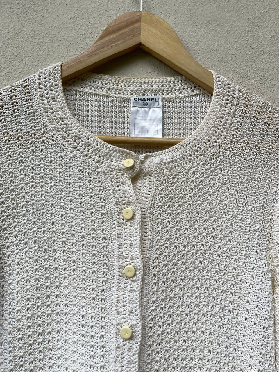 Chanel 2002 Chanel Crochet Henley Sweater Size S / US 4 / IT 40 - 10 Thumbnail