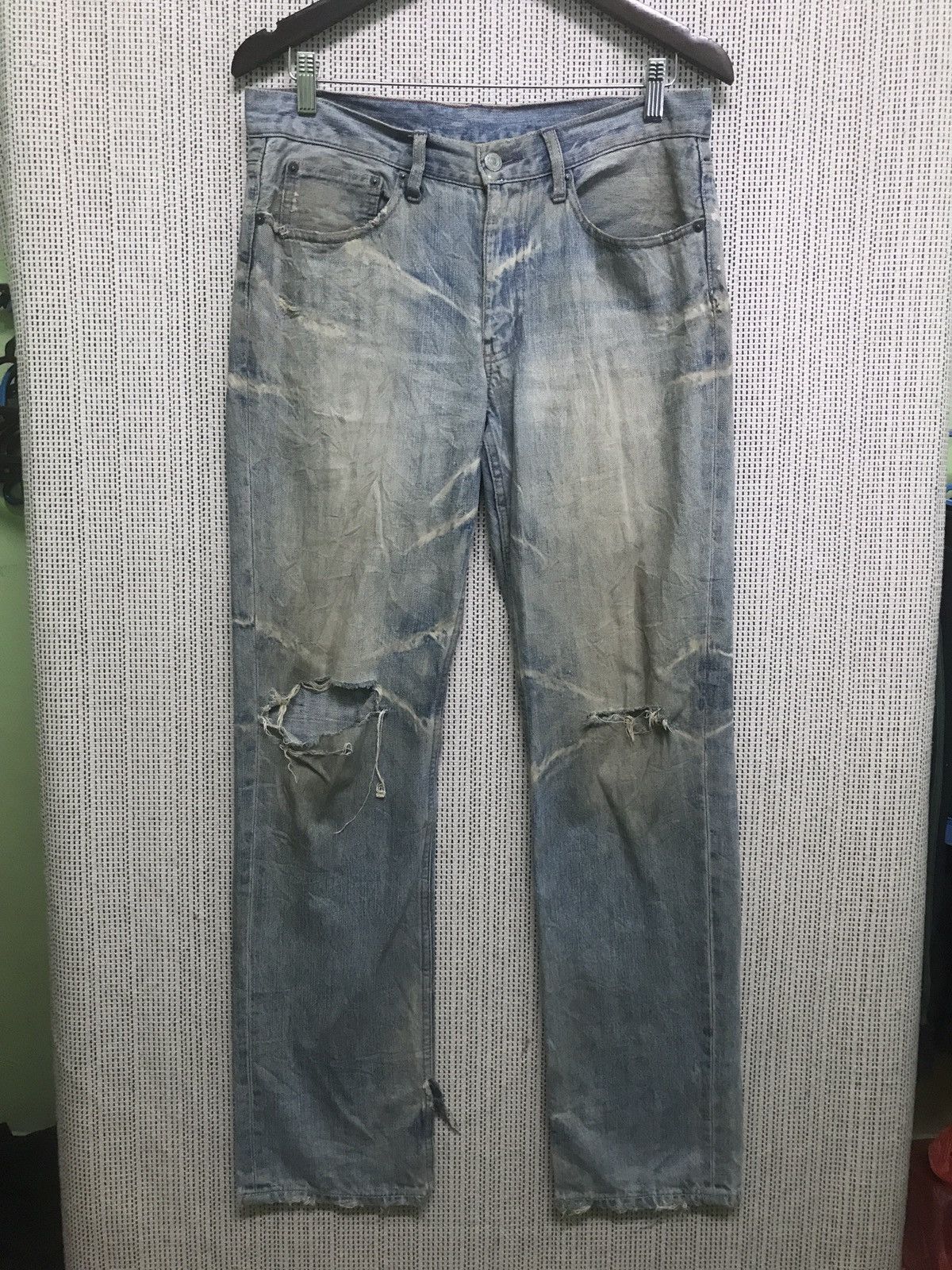 Takeo Kikuchi DISTRESSED ‼️‼️ vintage takeo kikuchi very rare Size US 33 - 1 Thumbnail