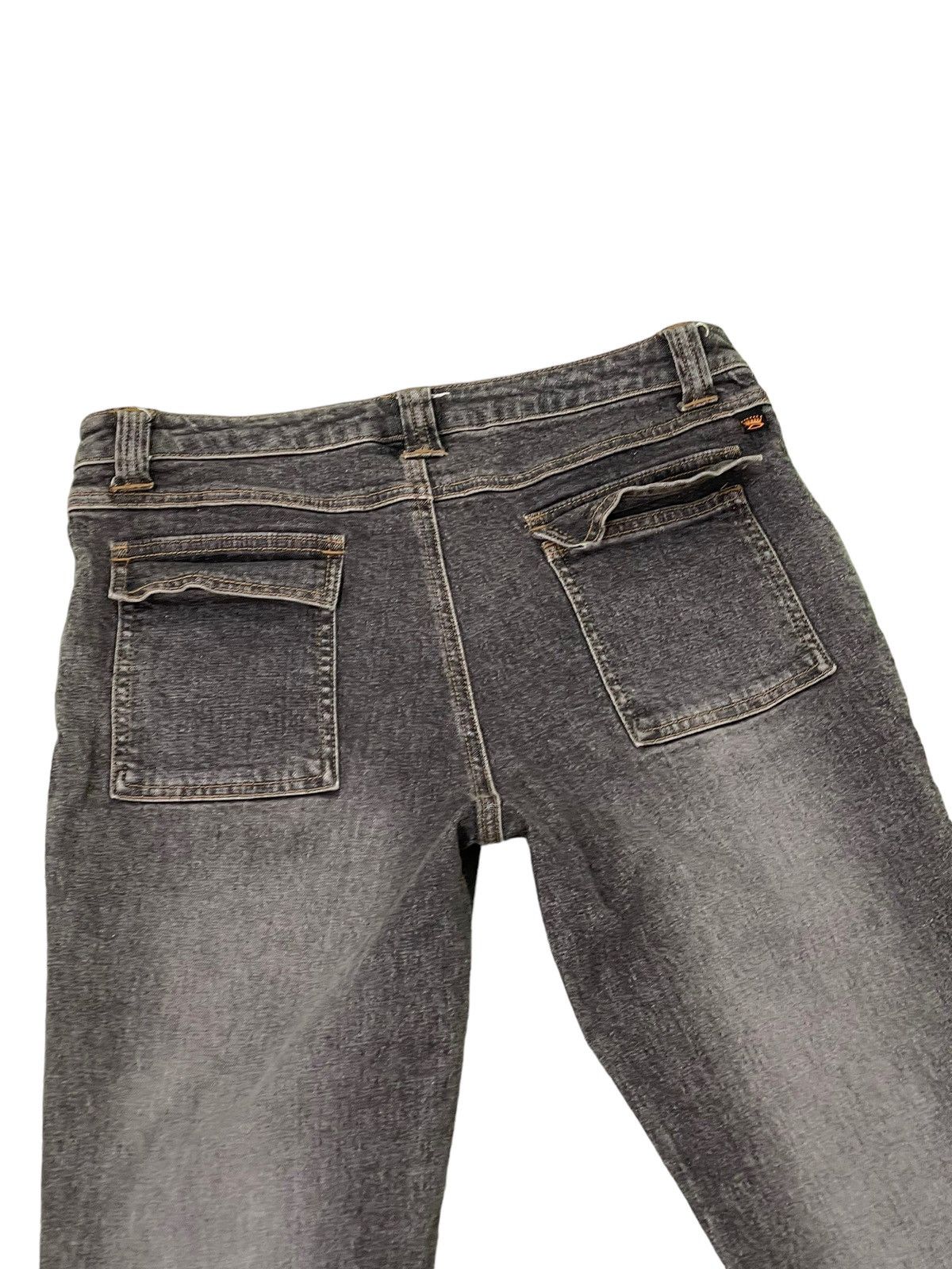 Japanese Brand Flare Skinny Jeans Daily Topic Distres Stretch Boot Cut 6🟦1 Size US 31 - 18 Thumbnail