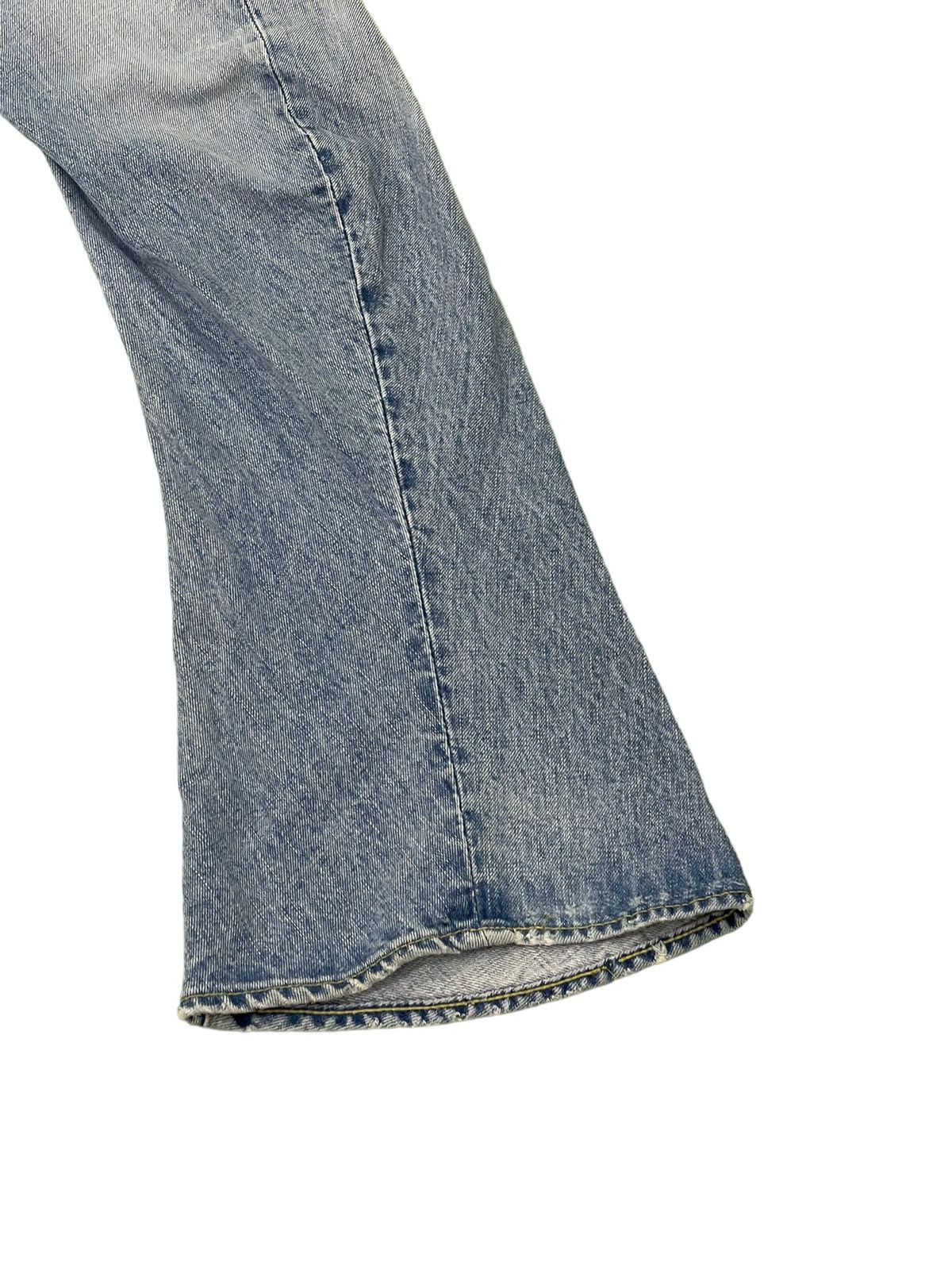 Japanese Brand Flare Jeans WJK Japan Distress Banana Curv Leg Boot Cut 6🟦0 Size US 30 / EU 46 - 14 Thumbnail