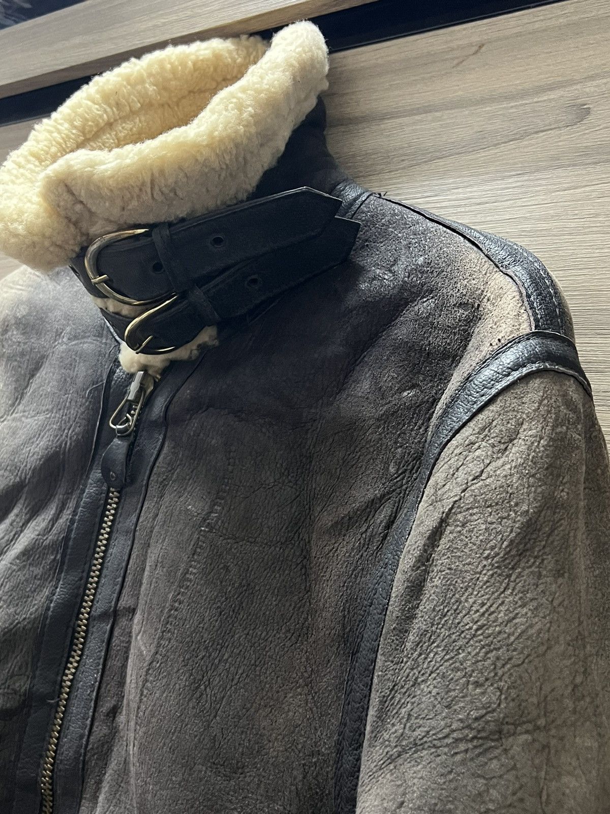 Schott SCHOTT NYC B-3 Sheepskin Leather Bomber Jacket Made in USA Size US M / EU 48-50 / 2 - 3 Thumbnail