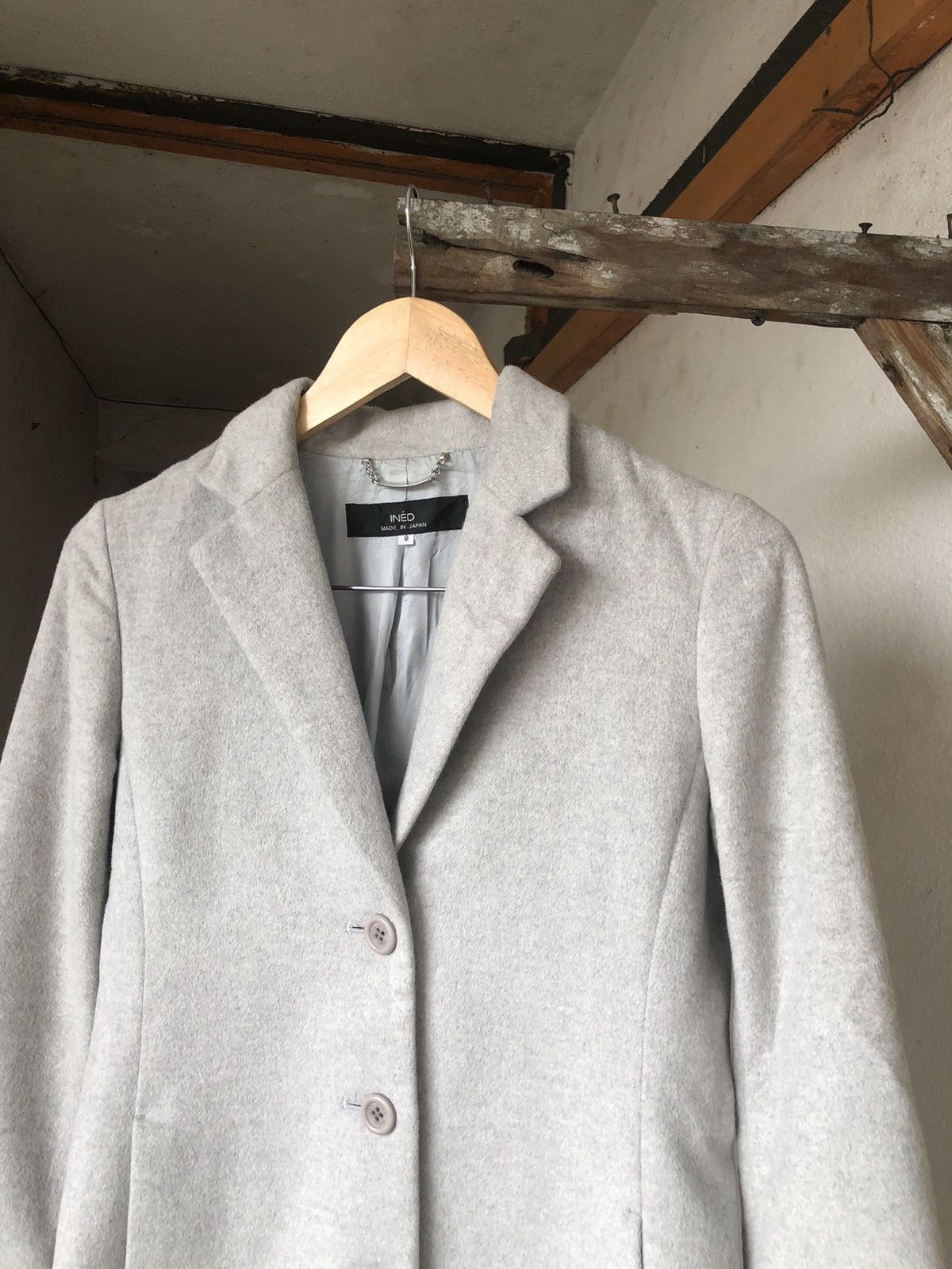 Yohji Yamamoto Fire🔥 Ined by Yohji Yamamoto Cashmere Long Coat Size M / US 6-8 / IT 42-44 - 8 Thumbnail