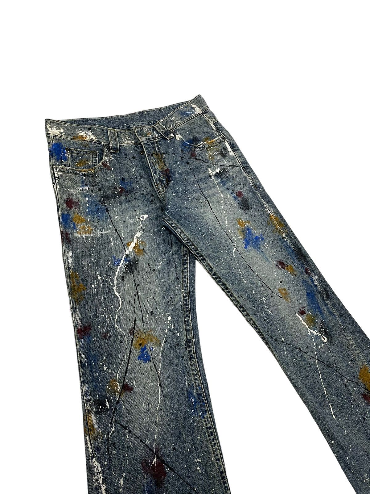 Tornado Mart Semantic Design Japan Flare Painter Jeans Size US 33 - 6 Thumbnail