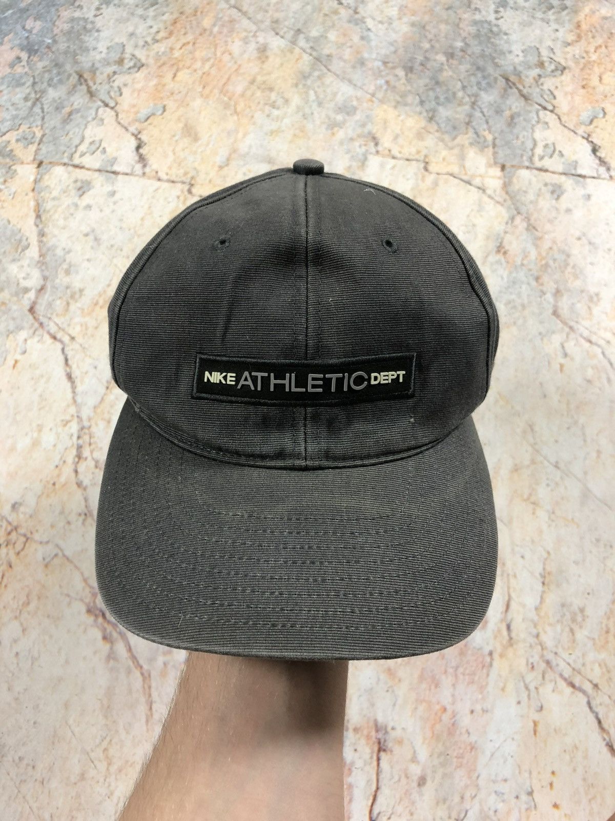 Nike × Vintage Nike vintage black athletic cap Size ONE SIZE - 2 Thumbnail
