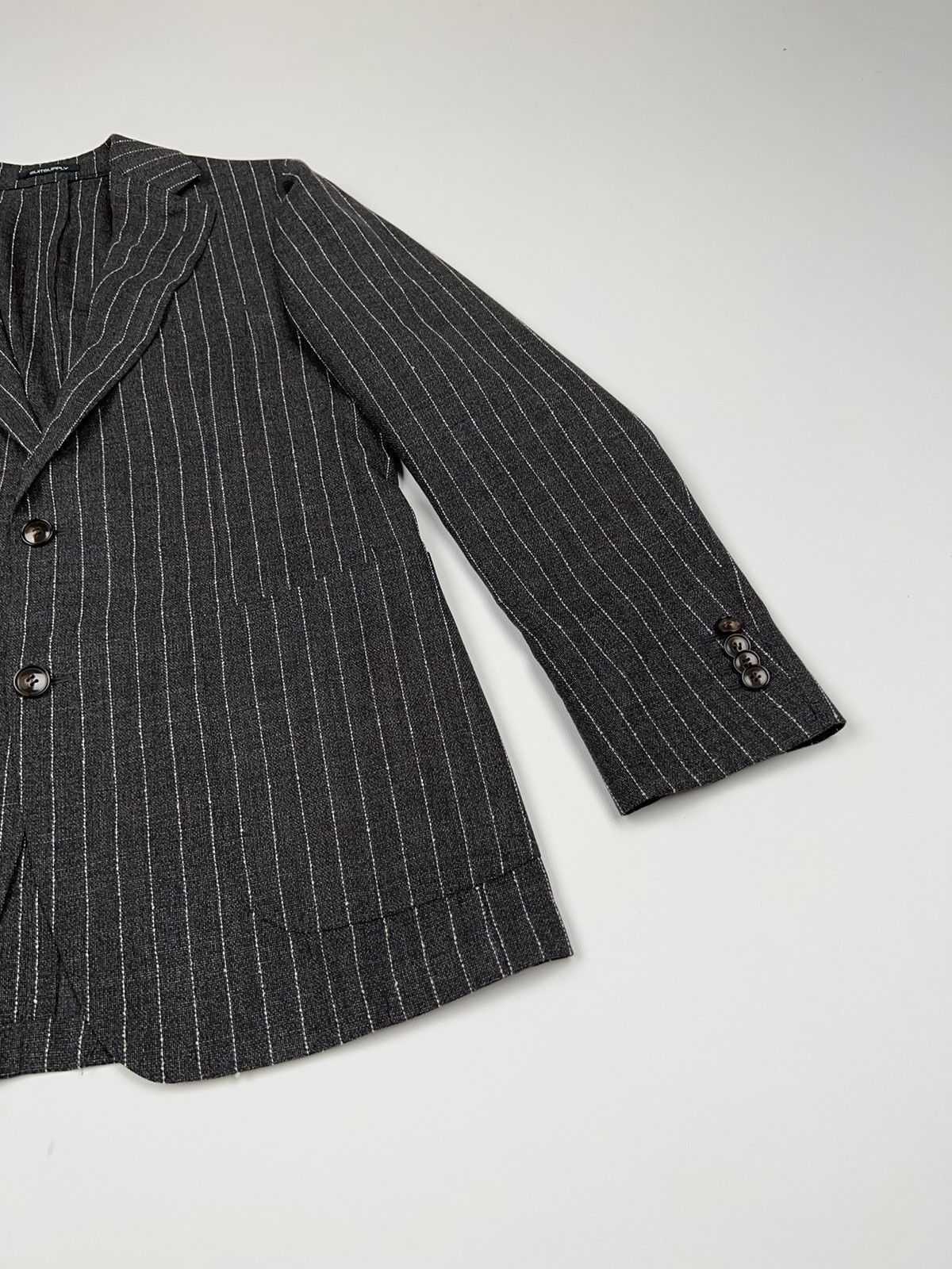 Suitsupply Suitsupply Striped Wool Havana Patch Traveler Blazer Jacket Size 40R - 5 Thumbnail