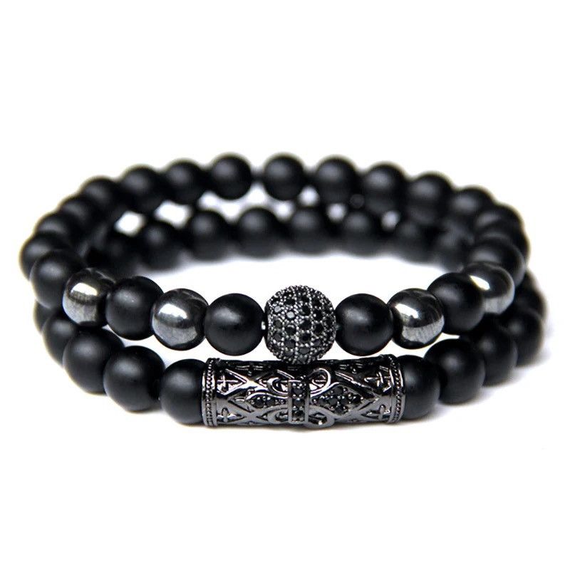 Other 2pieces / Set 8mm Bead Bracelet Size ONE SIZE - 1 Thumbnail