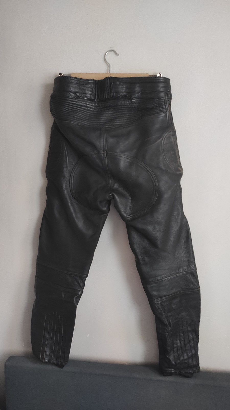 Vintage Vintage 90s leather motorcycle pants Size US 35 - 2 Thumbnail