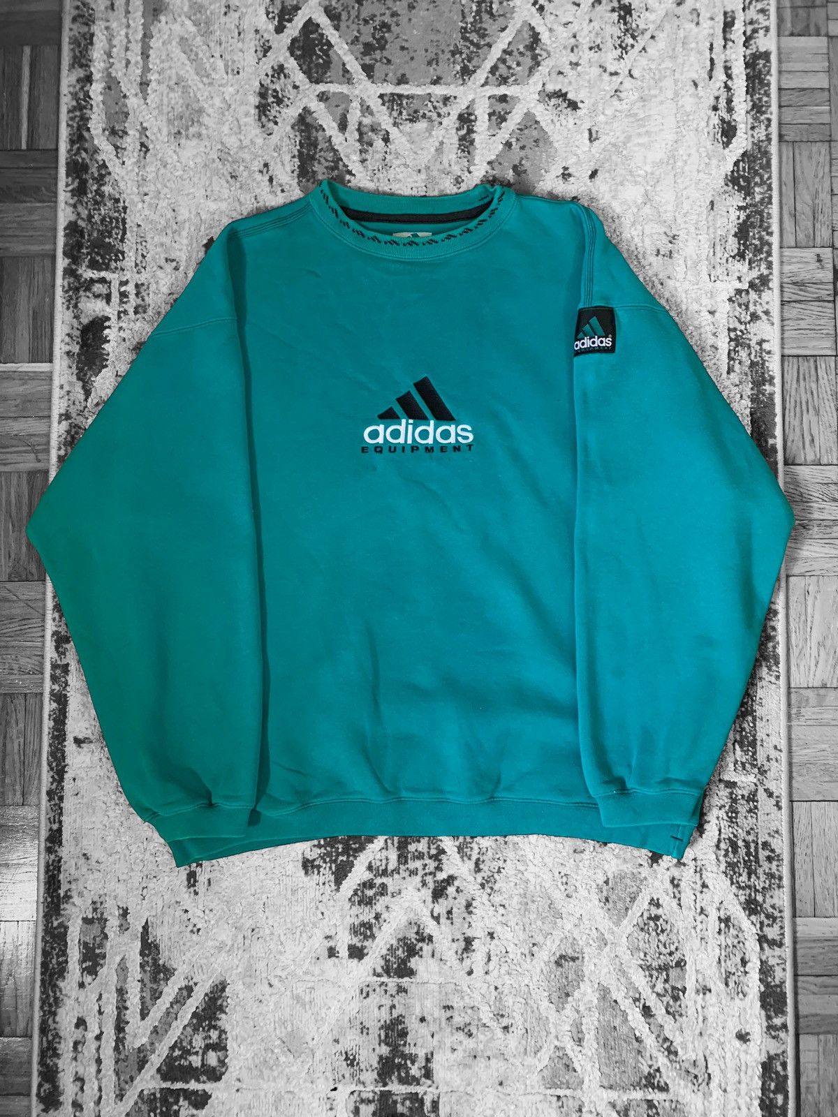 Adidas Adidas Equipment vintage sweatshirt Size US L / EU 52-54 / 3 - 3 Thumbnail