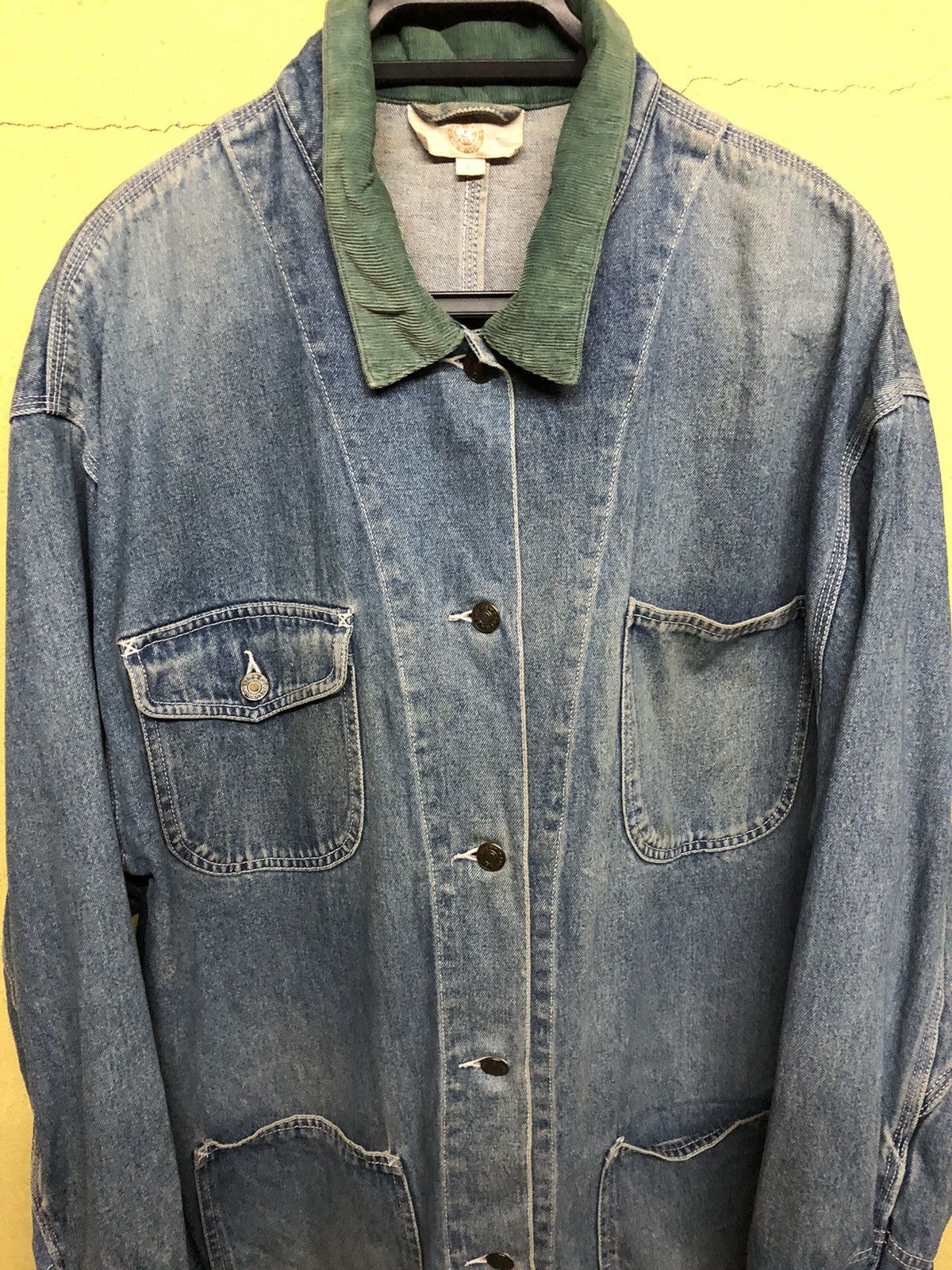VINTAGE MACY CLUB NEW YORK DENIM CHORE JACKET