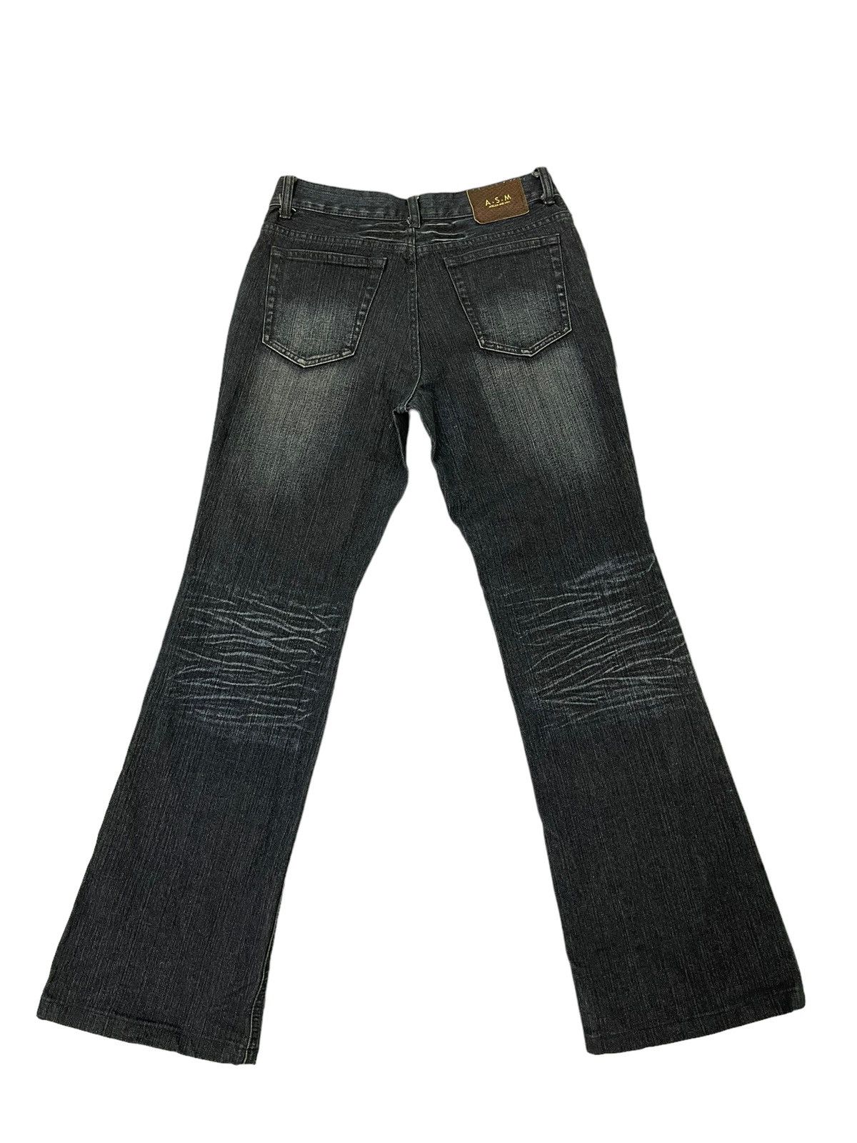 Japanese Brand Flare Jeans A.S.M Clawmark Stretch Boot Cut 5🟦8 Size US 29 - 10 Thumbnail