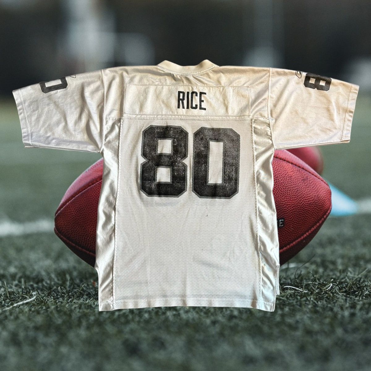 NFL Football Vintage Oakland Raiders Jerry Rice 80 Jersey Sz: 