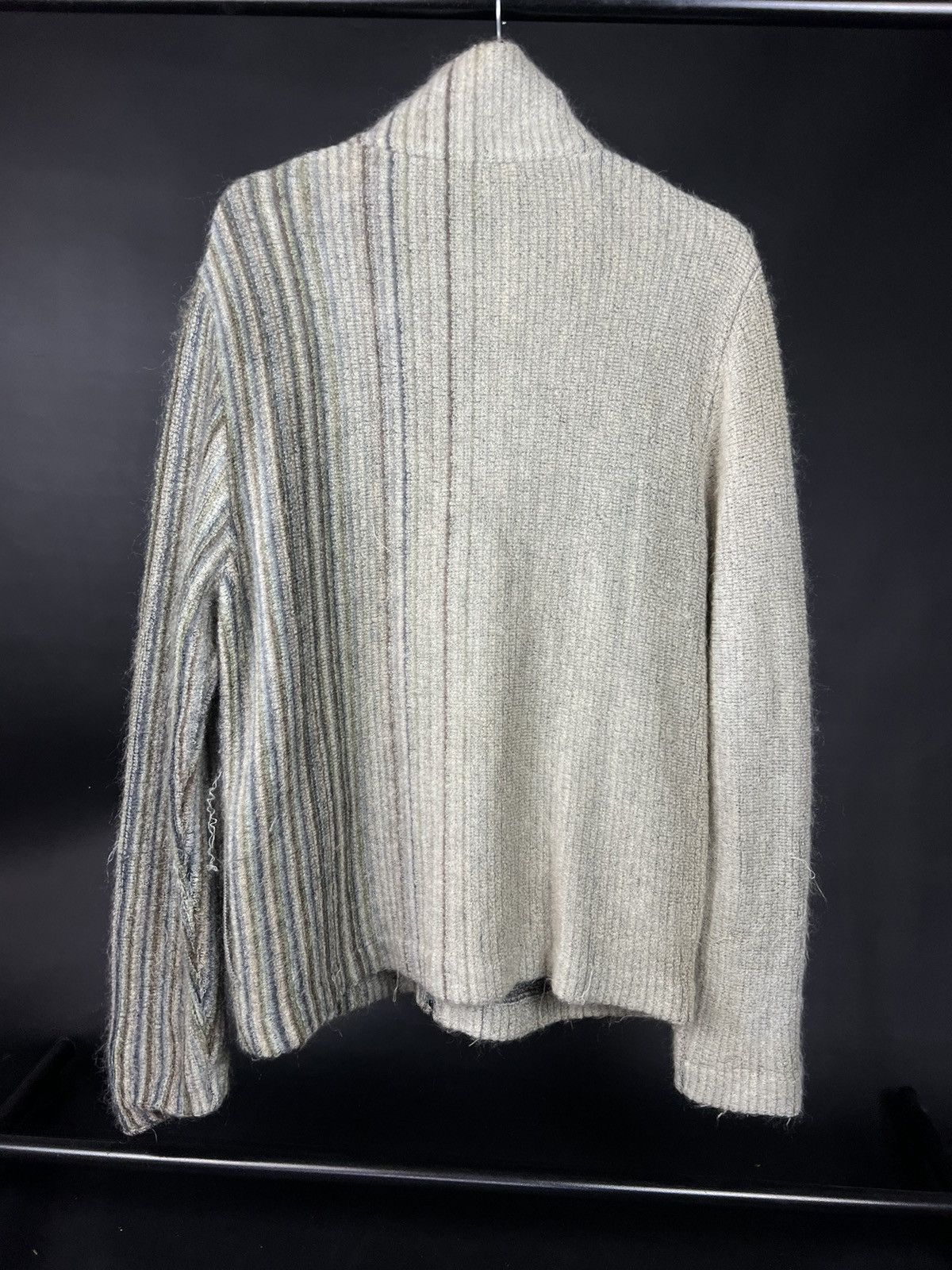 Missoni × Vintage VTG warm sweater Missoni gray white Full zip Size US L / EU 52-54 / 3 - 5 Thumbnail