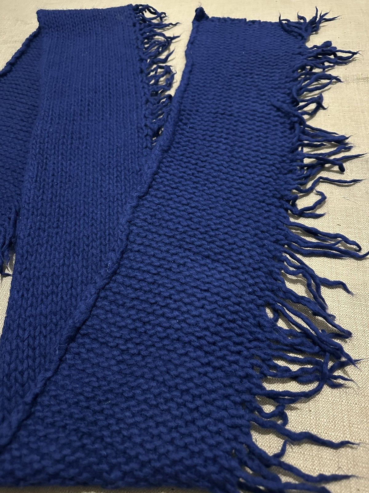 Dries Van Noten Dries Van Noten Fringe Wool Scarf Size ONE SIZE - 6 Thumbnail