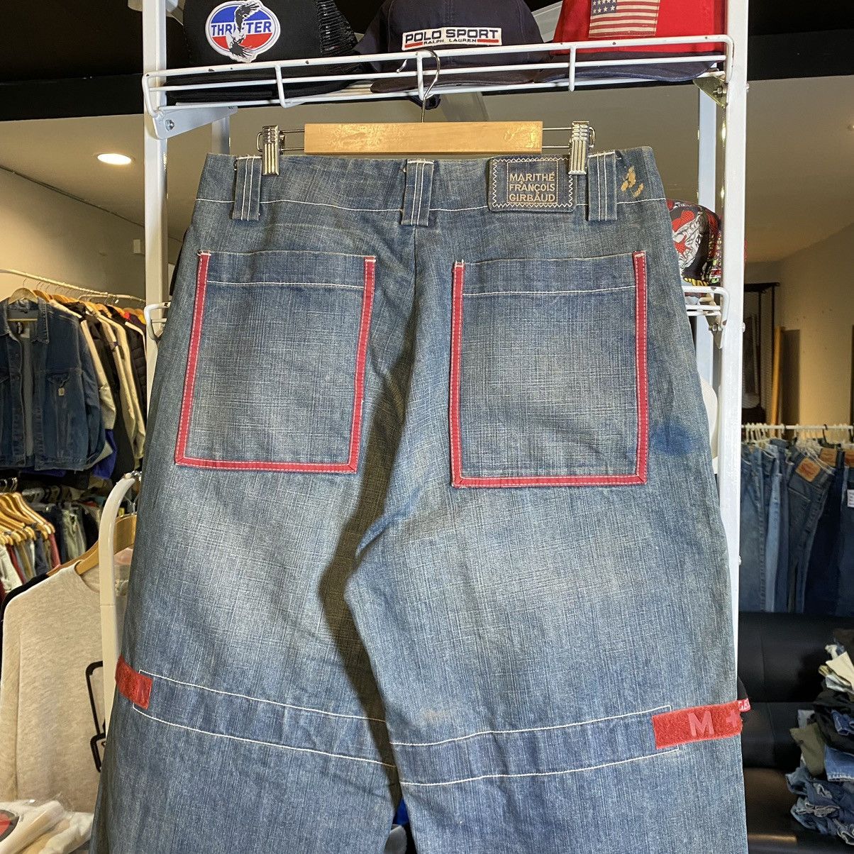Marithe + Francois Girbaud Marithe Francois Girbaud Bondage Denim Pants Size US 34 / EU 50 - 3 Thumbnail