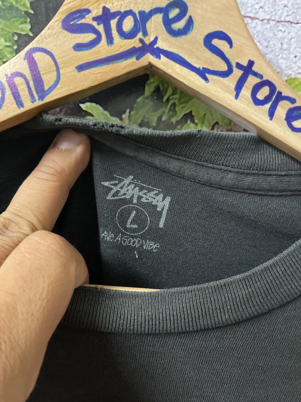 Stussy × Vintage STUSSY HAVE A GOOD VIBE WORLD TOUR VERY RARE Size US L / EU 52-54 / 3 - 8 Thumbnail