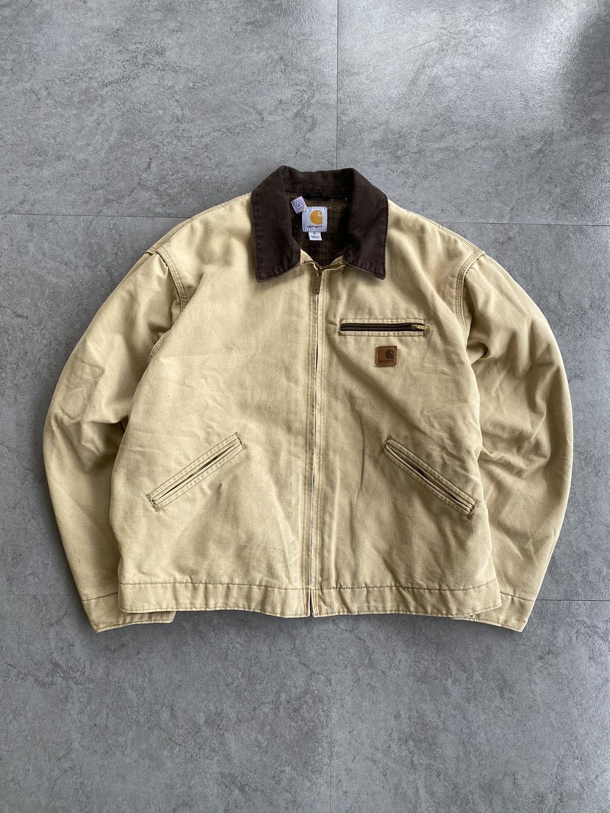 image of 90’S Carhartt Detroit Jacket in Beige, Men's (Size XL)