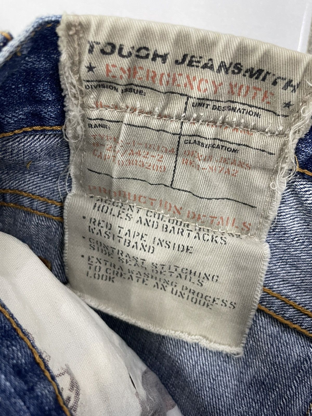 Japanese Brand × PPFM Vintage ToughJeansSmith Distressed Jeans Kapital Style Size US 30 / EU 46 - 11 Thumbnail