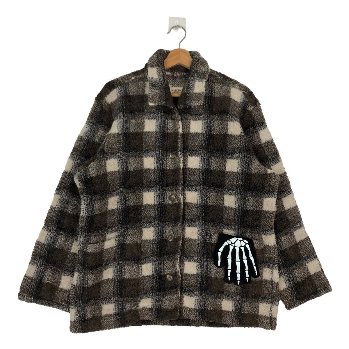 Japanese Brand VINTAGE FLANEL WOOL JACKET NARCISSUS ISSEY MIYAKE JAPAN Size US L / EU 52-54 / 3 - 1 Thumbnail