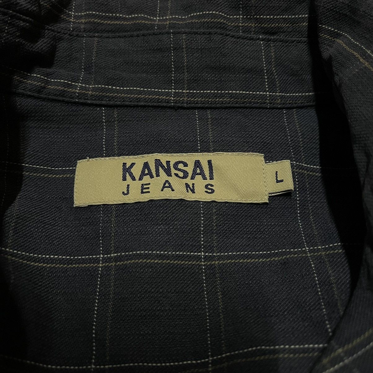 Kansai Yamamoto Vintage KANSAI JEANS plaid zipper jacket Size US L / EU 52-54 / 3 - 5 Thumbnail