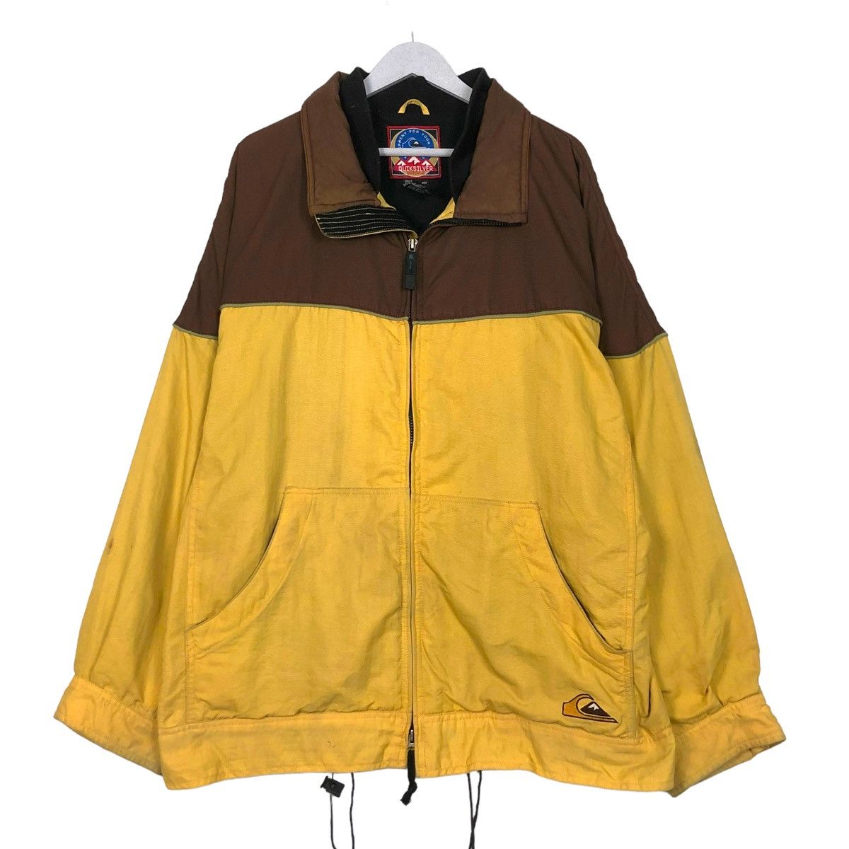 Quiksilver × Vintage 💥Y2K QUIKSILVER SNOWBOARD ZIPPER CANVAS JACKET Size US L / EU 52-54 / 3 - 1 Thumbnail