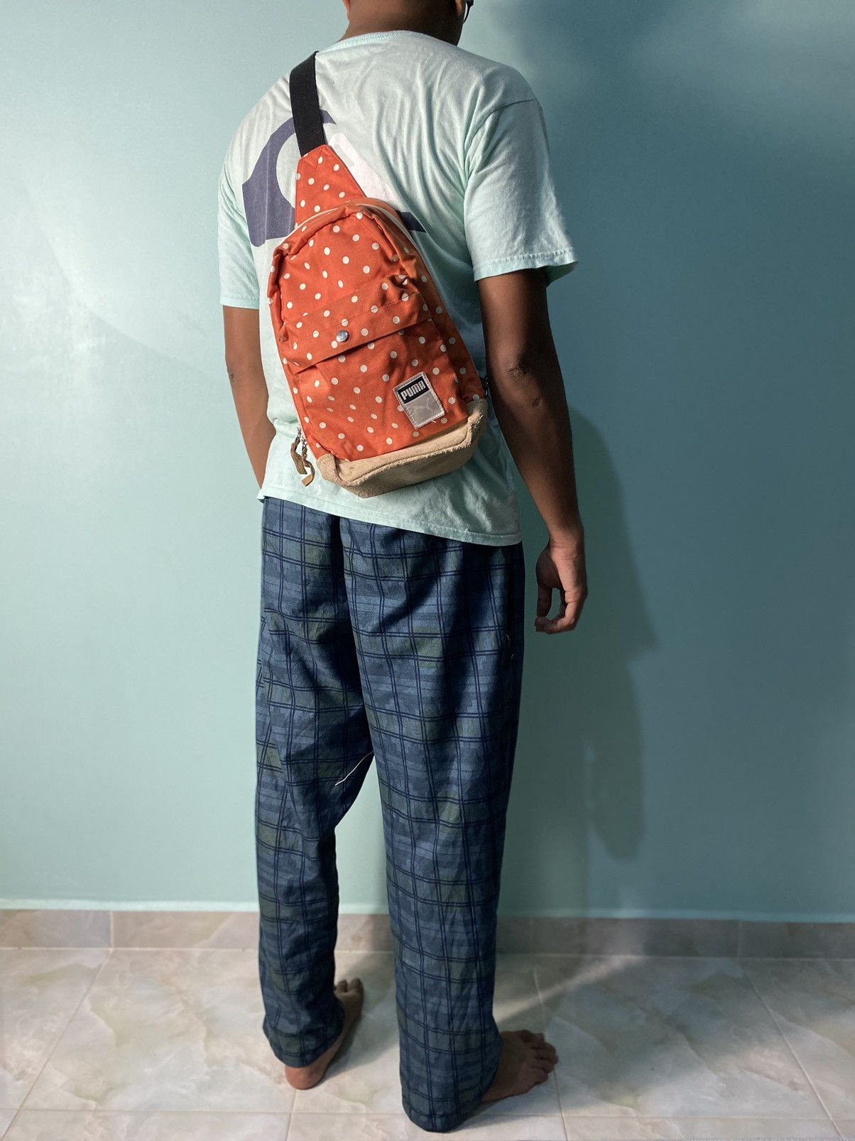 Puma × Vintage Vintage PUMA Sling Bag Backpack Bagpack Size ONE SIZE - 2 Thumbnail