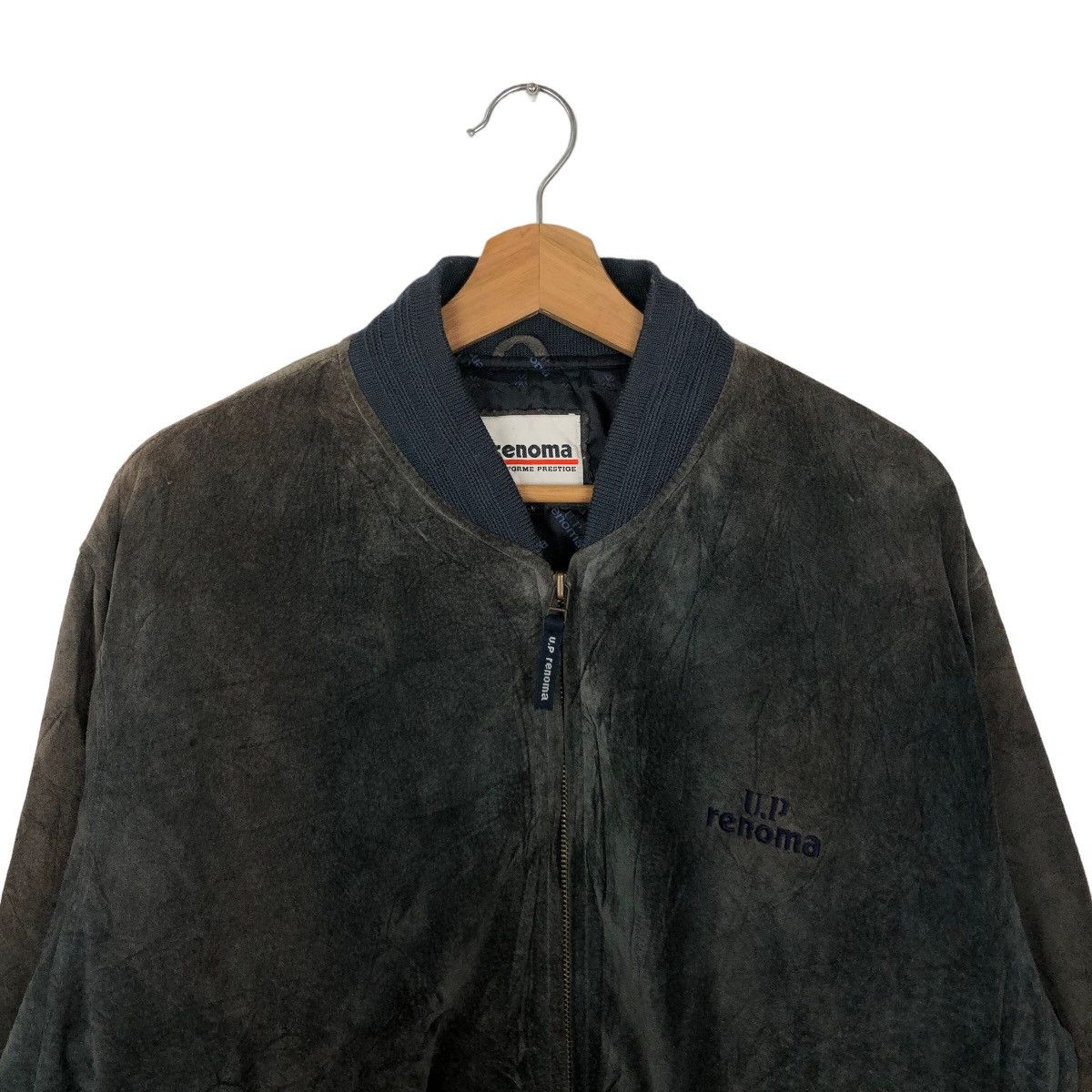 Genuine Leather VINTAGE GENUINE LEATHER BOMBER JACKET UP RENOMA JAPAN Size US M / EU 48-50 / 2 - 3 Thumbnail