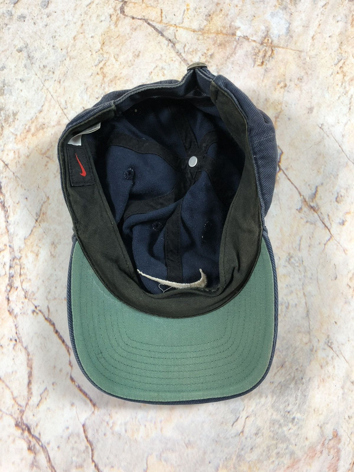 Nike × Vintage Nike vintage blue logo cap Size ONE SIZE - 5 Thumbnail