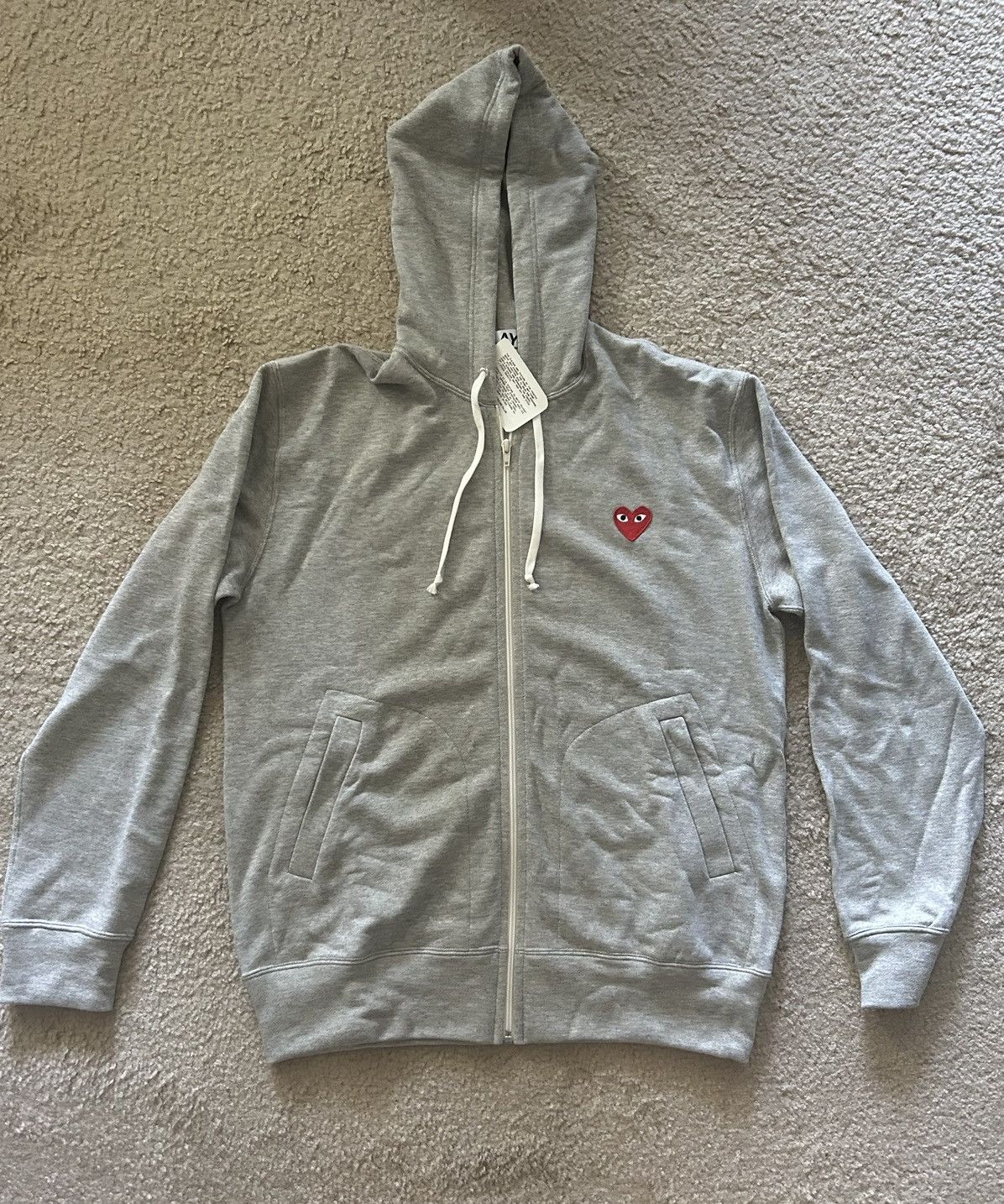 Comme des Garcons PLAY COMME des GARÇONS PLAY Multi Heart Zip Up Hoodie Size US XL / EU 56 / 4 - 3 Thumbnail