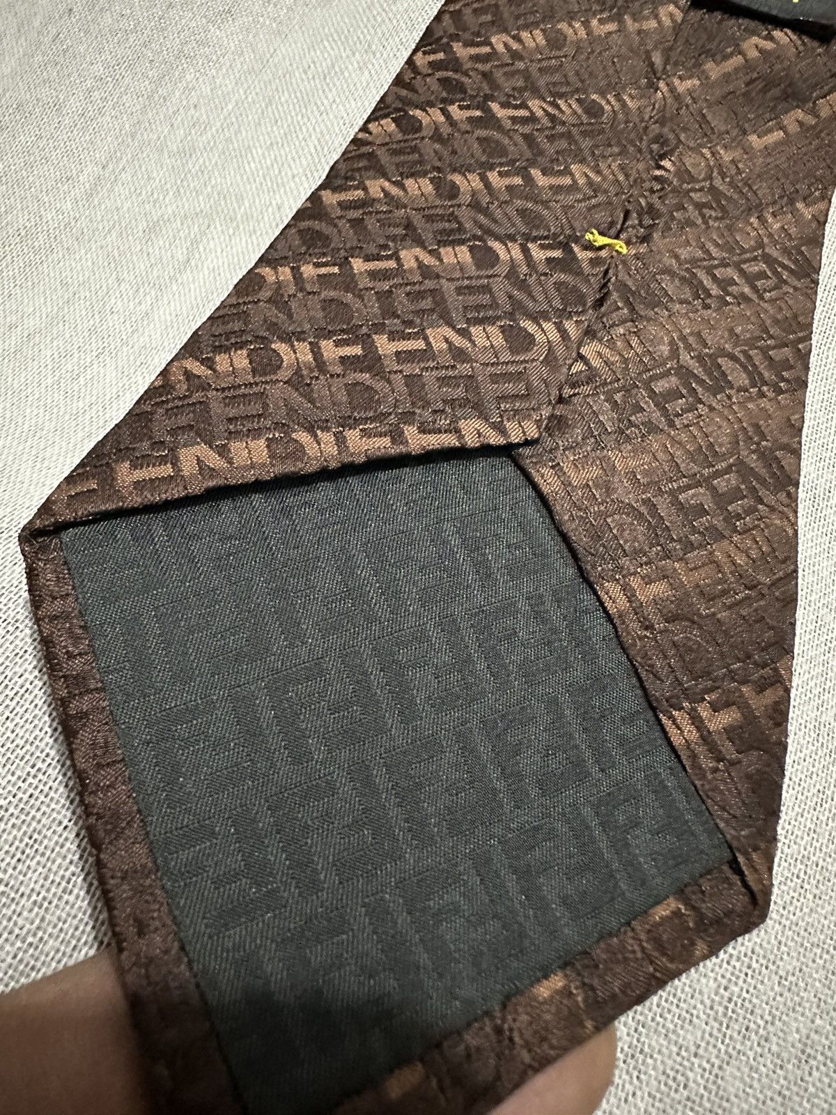 Fendi Fendi Monogram Font Tie Size ONE SIZE - 5 Thumbnail