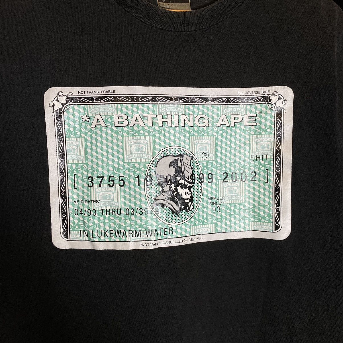 Bape VINTAGE RARE‼️Bape Economy Class Member Card Tee Size US M / EU 48-50 / 2 - 3 Thumbnail