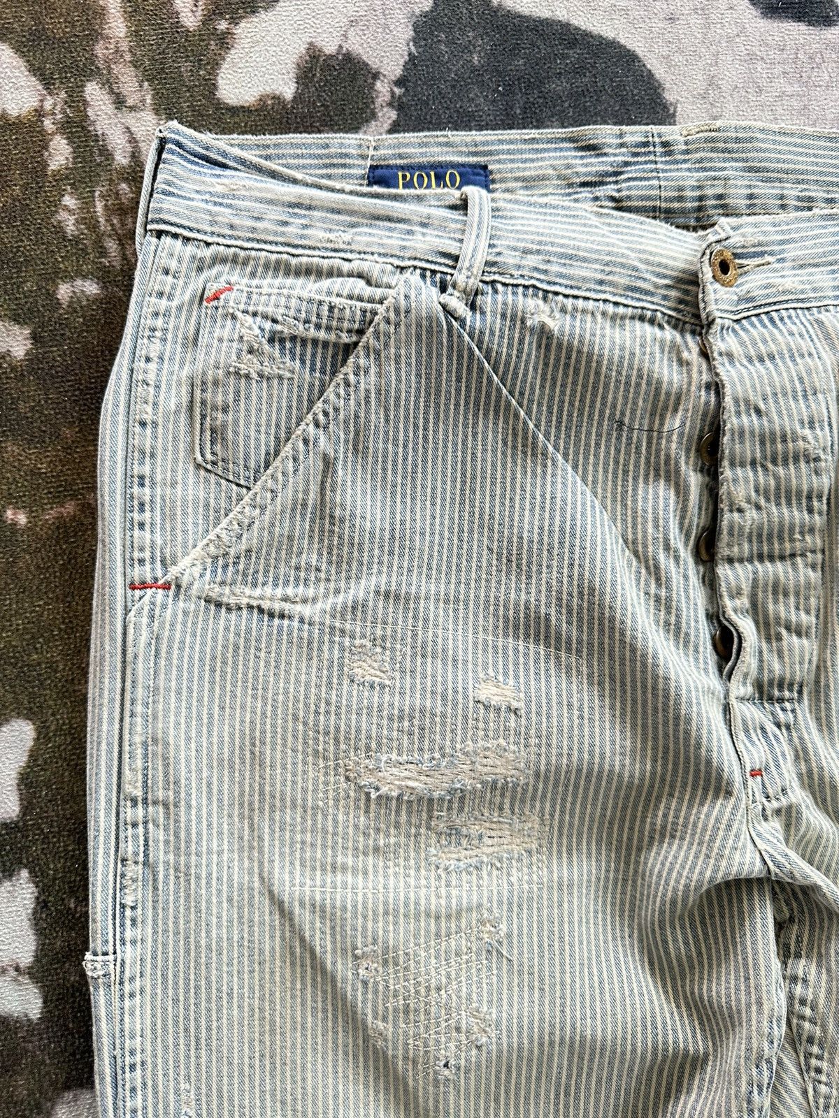Polo Ralph Lauren 00s Polo Ralph Lauren carpenter wabash denim jeans Size US 34 / EU 50 - 7 Thumbnail