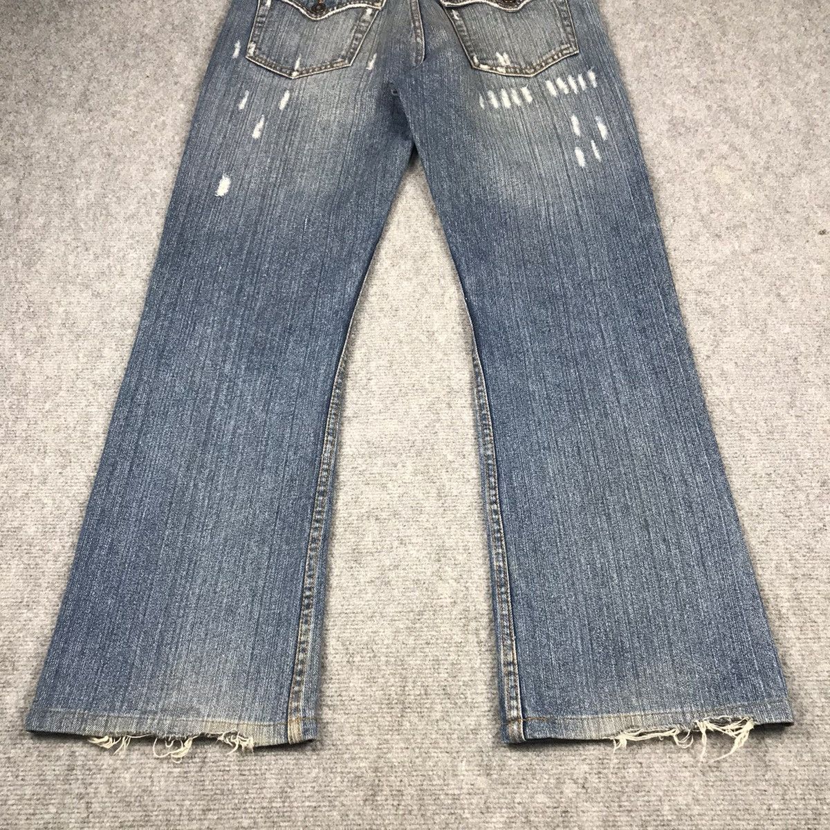 Other FLARE JENAS😈NYLAUS JEANS RIPPED DISTRESSED BOOTCUT PANTS Size US 30 / EU 46 - 13 Thumbnail
