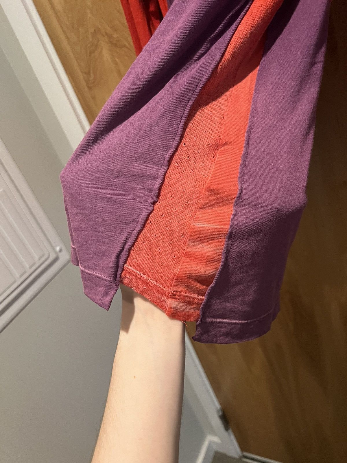 Off-White Off White Triple Layer Reconstructed Longsleeve Red Purple Size US M / EU 48-50 / 2 - 9 Thumbnail