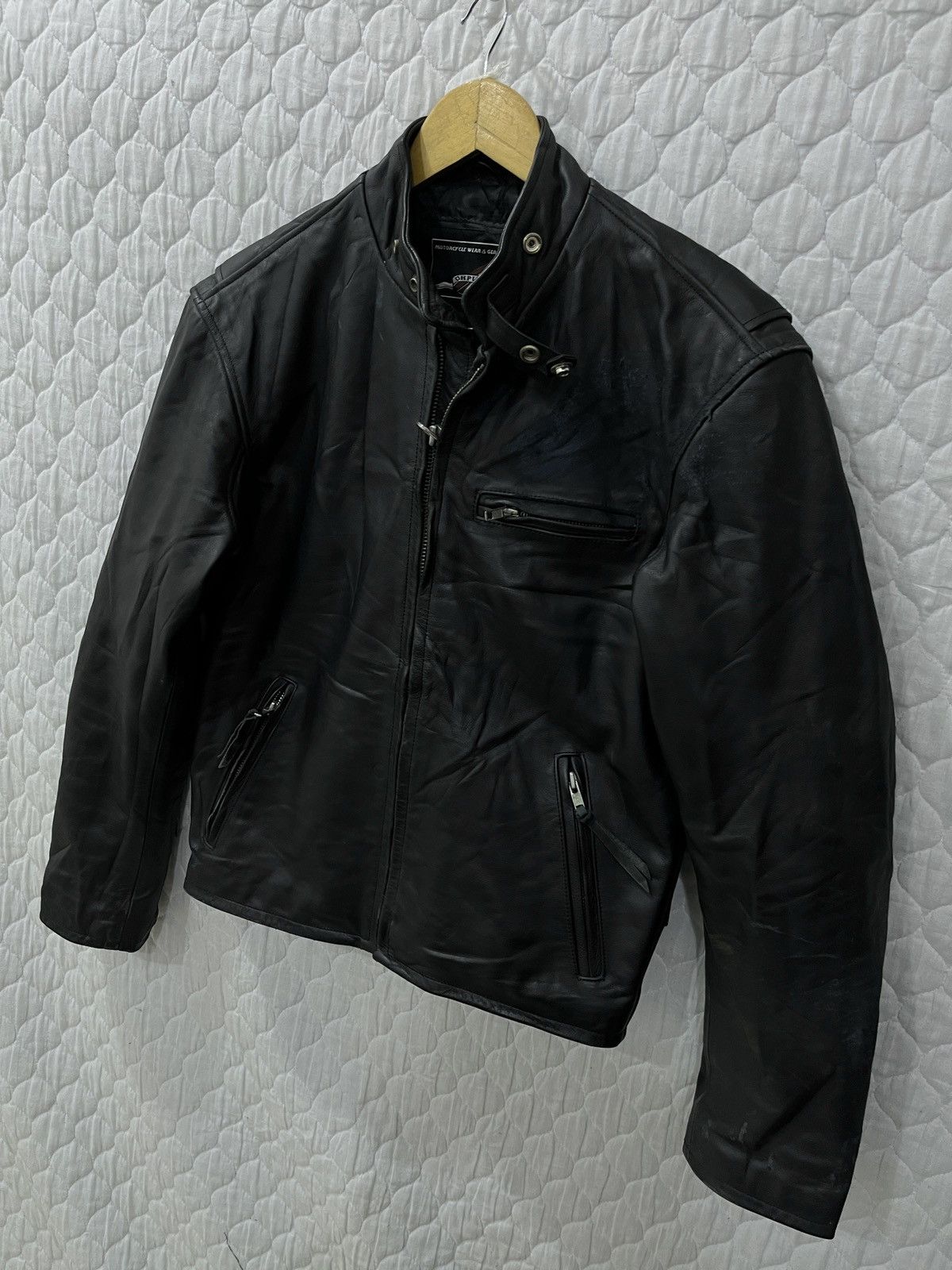 Genuine Leather (Uuuu). VINTAGE LEATHER RIDER JACKET Size US S / EU 44-46 / 1 - 2 Thumbnail