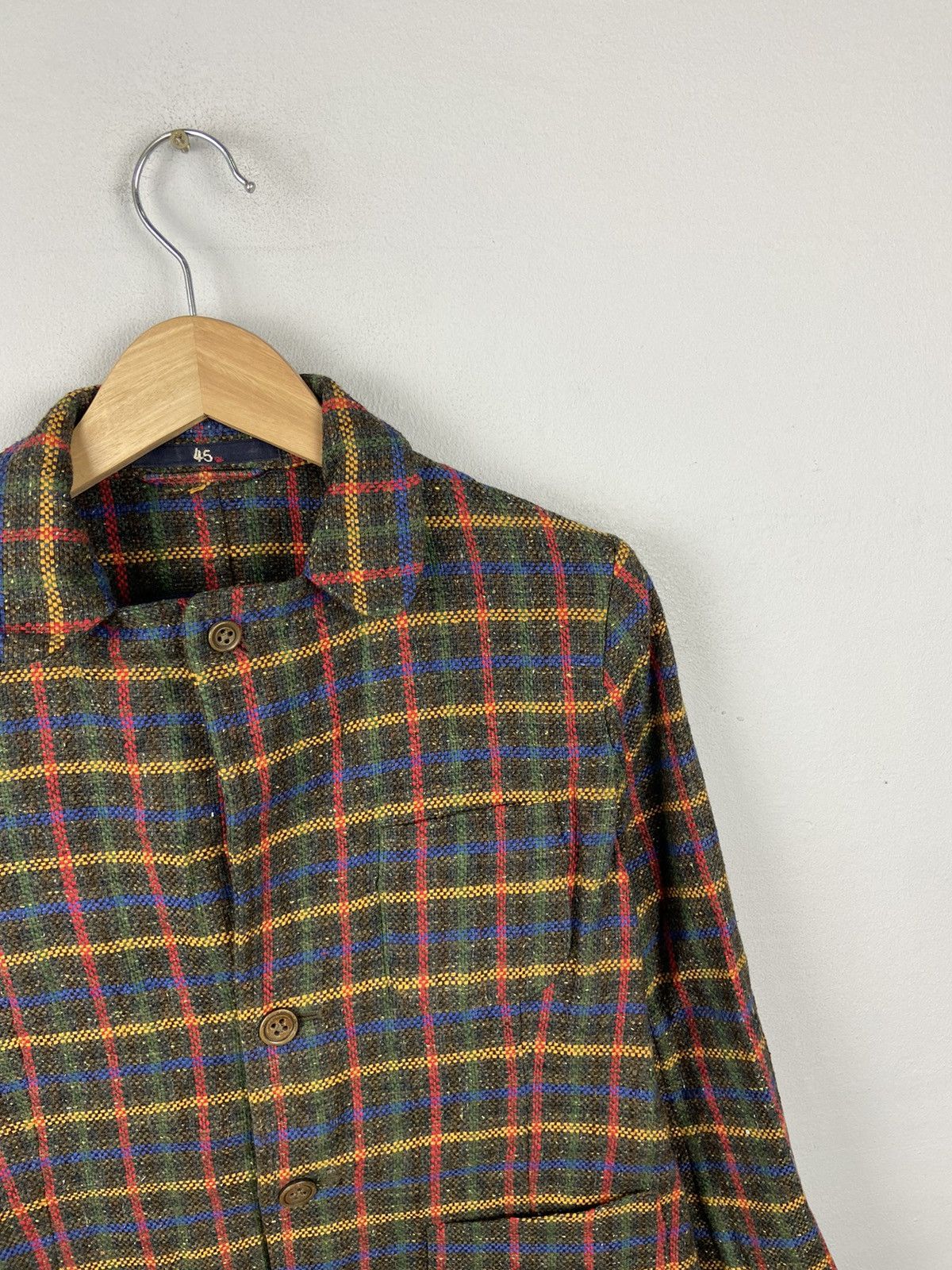 45rpm 45rpm Tartan Checked Woolen Jacket Size M / US 6-8 / IT 42-44 - 3 Thumbnail