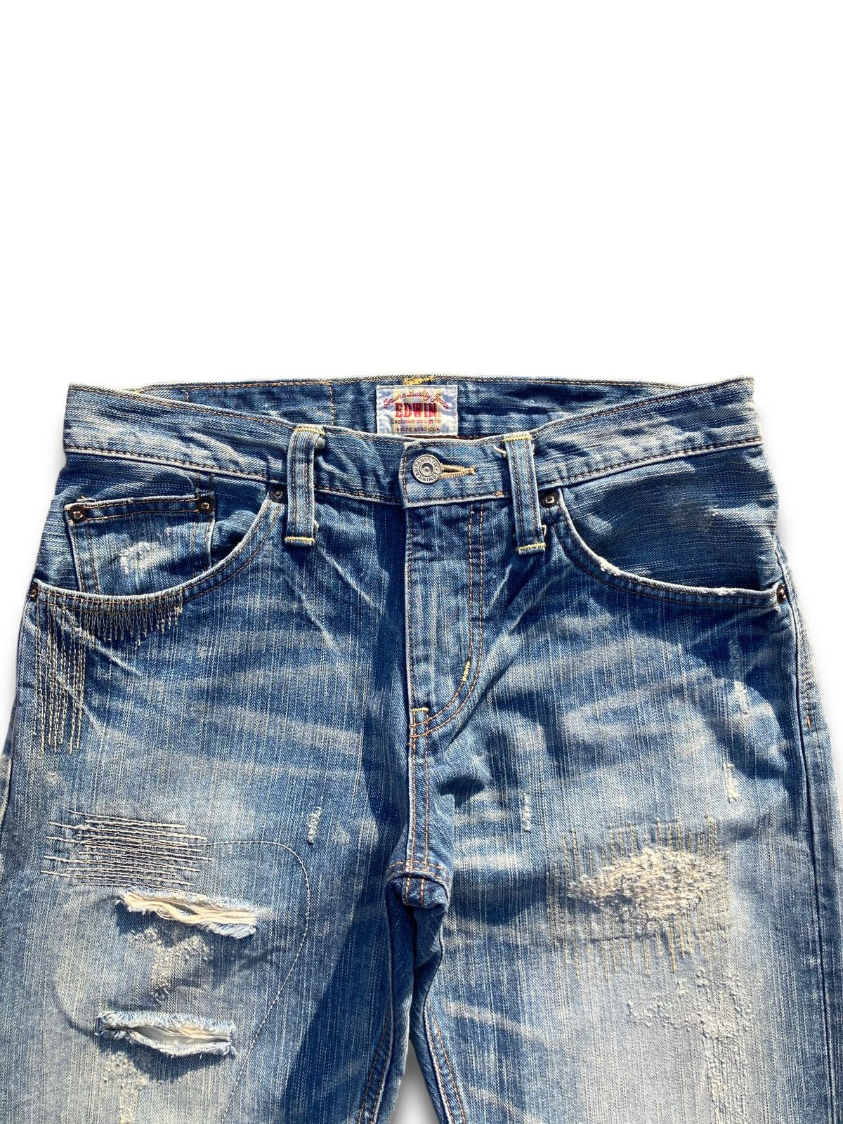 Edwin Vintage Y2K Edwin Straight Kaihara Jeans Size US 30 / EU 46 - 7 Thumbnail