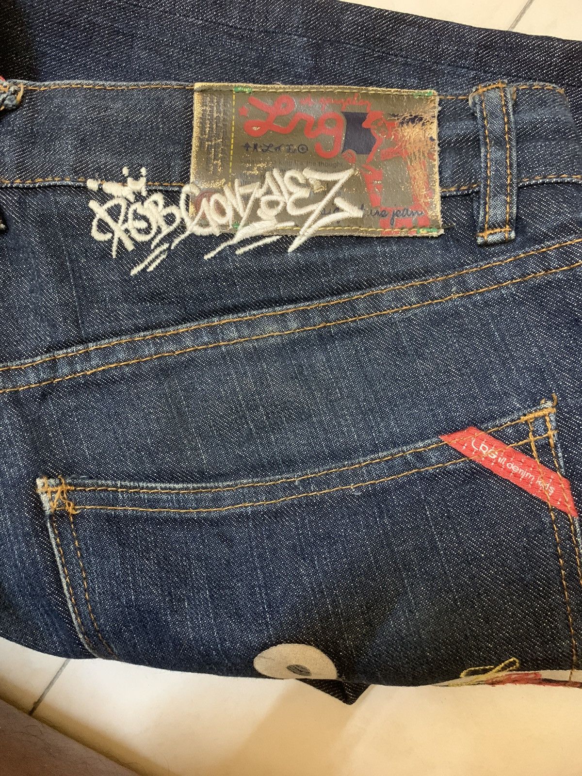 LRG Vintage LRG Rob Gonzalez Streetwear Denim Size US 35 - 13 Thumbnail
