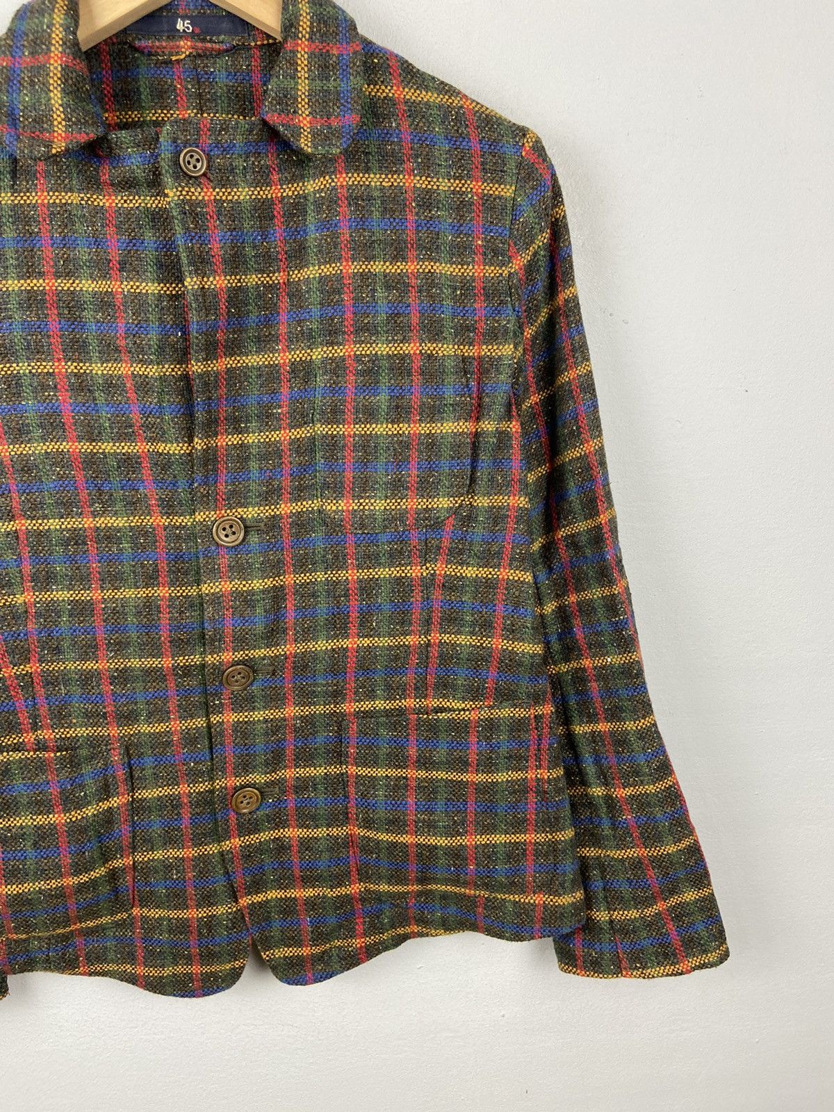 45rpm 45rpm Tartan Checked Woolen Jacket Size M / US 6-8 / IT 42-44 - 4 Thumbnail