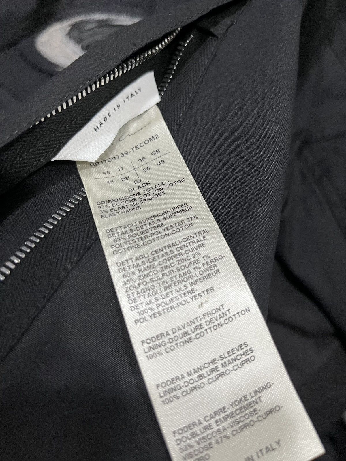 Rick Owens × Rick Owens Drkshdw Rick Owens Blazer Jacket Size 46R - 6 Thumbnail