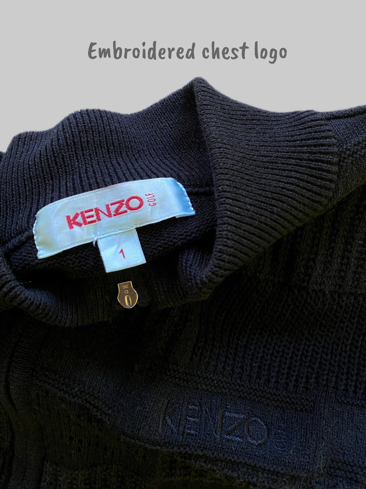 Kenzo × Vintage 1990s Kenzo Golf Patchwork Knitwear Size US S / EU 44-46 / 1 - 4 Thumbnail