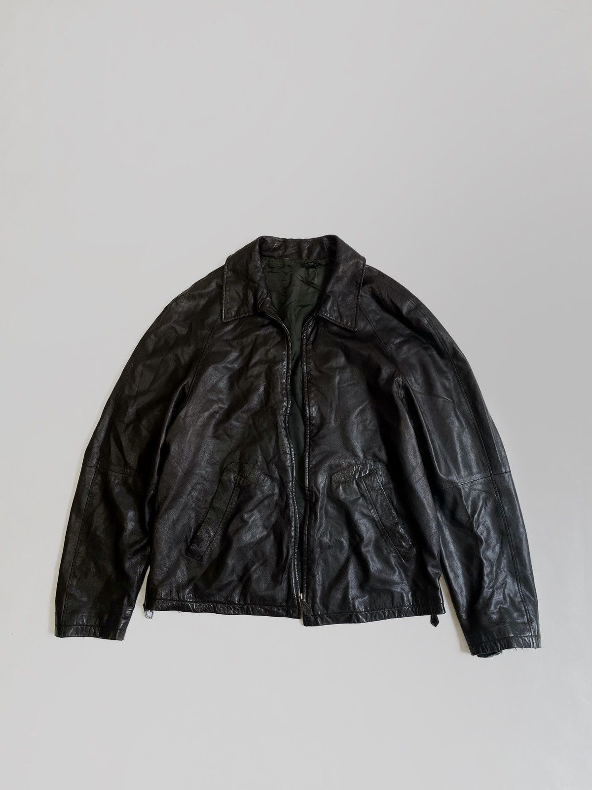 Hermes Vintage Hermes agneau lambskin anino jacket | Grailed