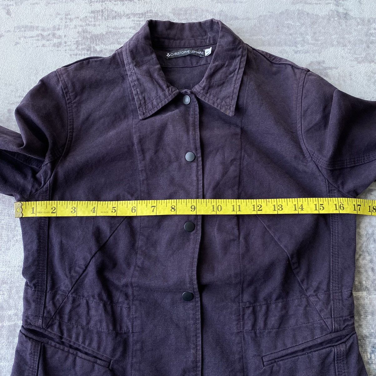 Christophe Lemaire × Lemaire Christophe Lemaire Purple Canvas Blazer Size S / US 4 / IT 40 - 13 Thumbnail