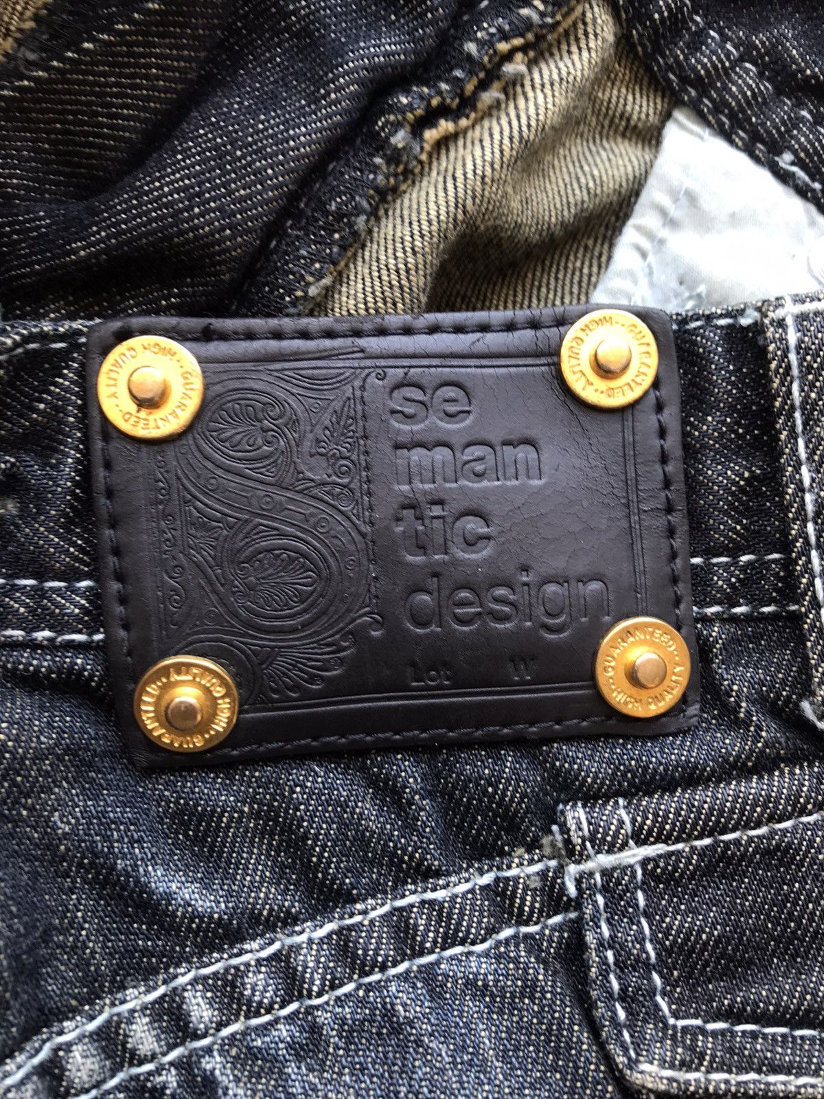 Japanese Brand Semantic Design Distressed Denim Size US 30 / EU 46 - 9 Thumbnail