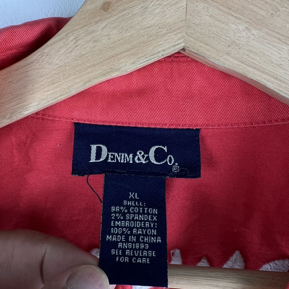 Denim & Co. VINTAGE DENIM&CO CHORE WORK JACKET EMBROIDERY DESIGN BIGLOGO Size US XL / EU 56 / 4 - 12 Thumbnail