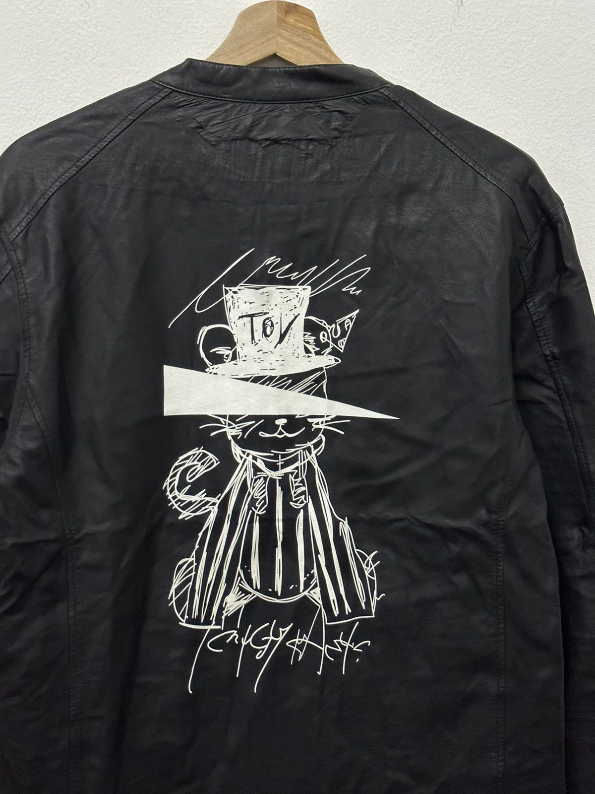 Japanese Brand × Vintage Vintage KMK Japan Brand Pu Leather Racing Jacket Size US S / EU 44-46 / 1 - 2 Thumbnail